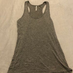 Grey Racerback Tank Top